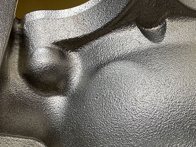 きれいな鋳物肌